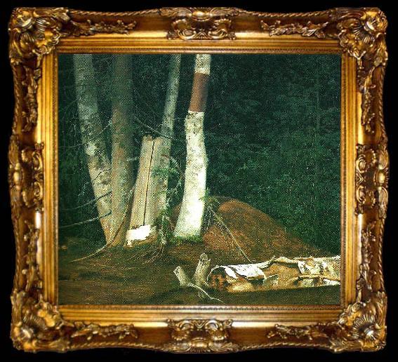 framed  broderna von wrights skogsinterior, ta009-2